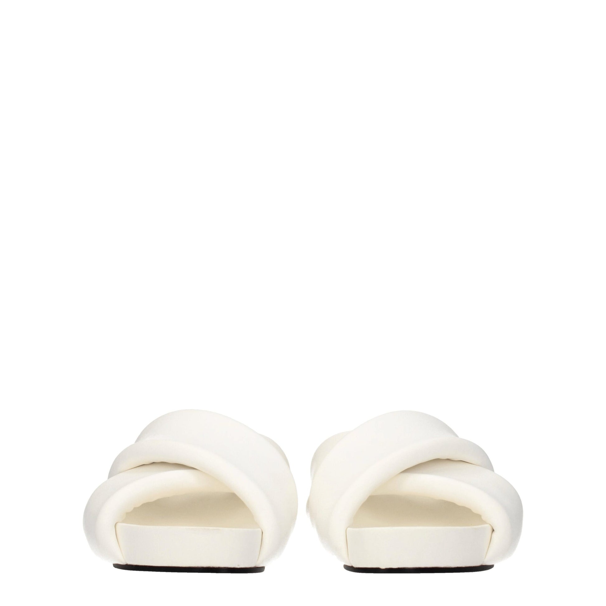 Jil Sander White Leather Slippers Jil Sander