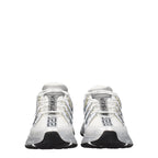 Versace White Fabric Athletic Sneakers Versace