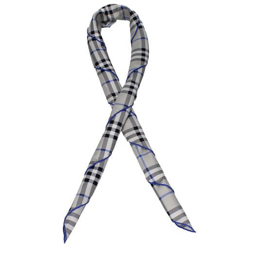 Burberry Gray Silk Foulard