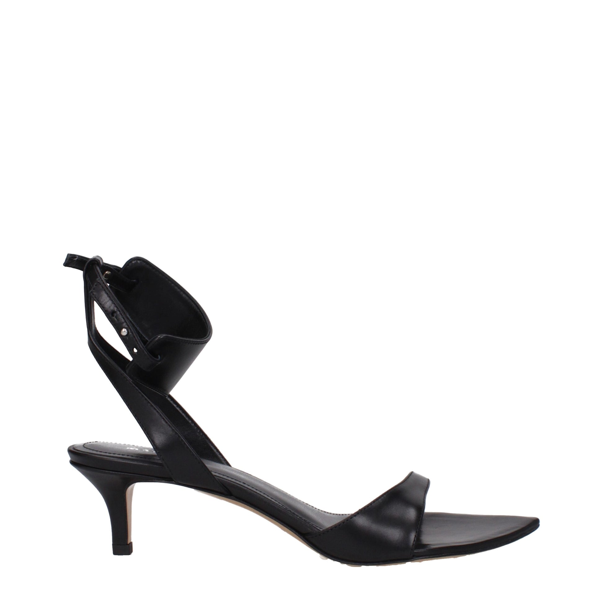 Isabel Marant Black Leather Flat Sandals Isabel Marant