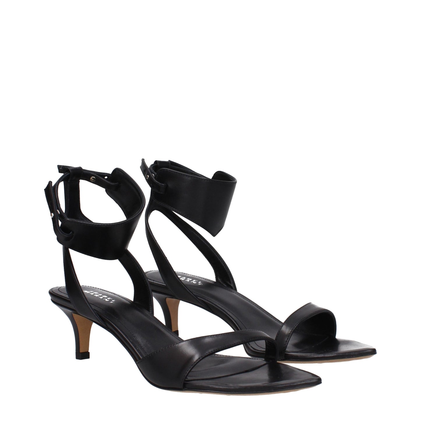 Isabel Marant Black Leather Flat Sandals Isabel Marant