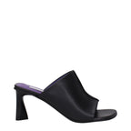Stella McCartney Black Leather Stiletto Heel Sandals Stella McCartney