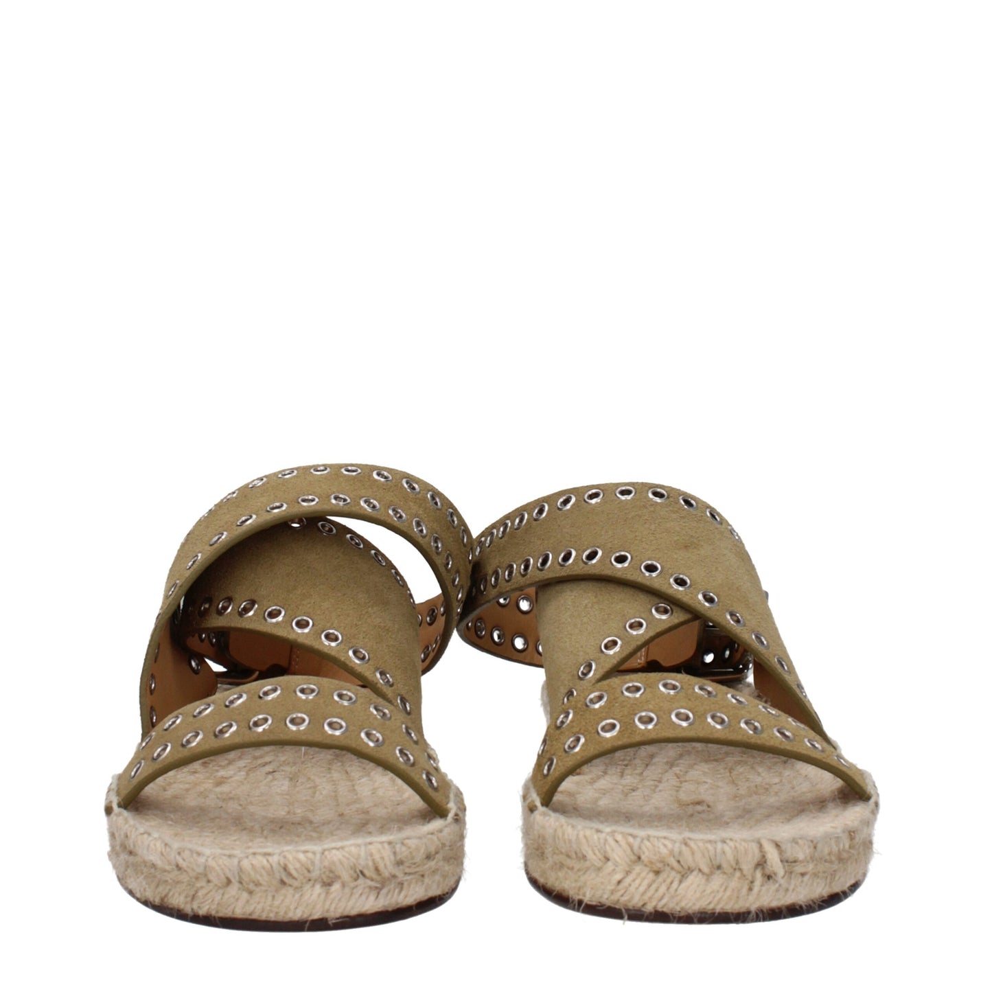 Isabel Marant Green Leather Flat Sandals Isabel Marant