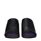 Stella McCartney Black Leather Stiletto Heel Sandals Stella McCartney