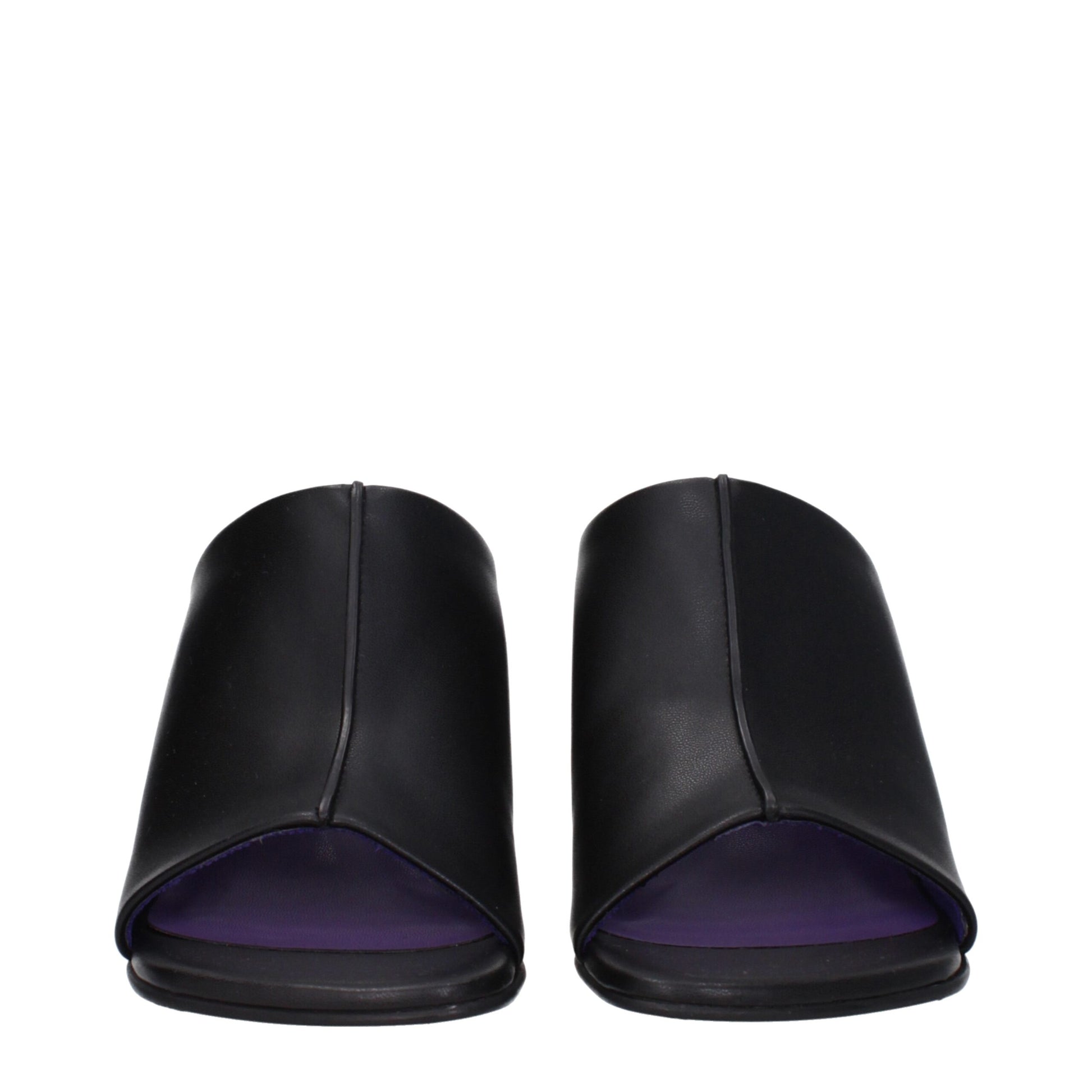 Stella McCartney Black Leather Stiletto Heel Sandals Stella McCartney