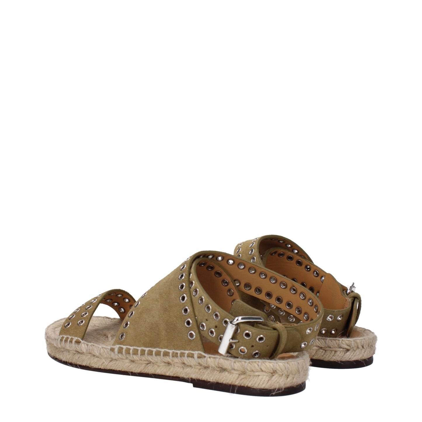 Isabel Marant Green Leather Flat Sandals Isabel Marant