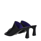 Stella McCartney Black Leather Stiletto Heel Sandals Stella McCartney