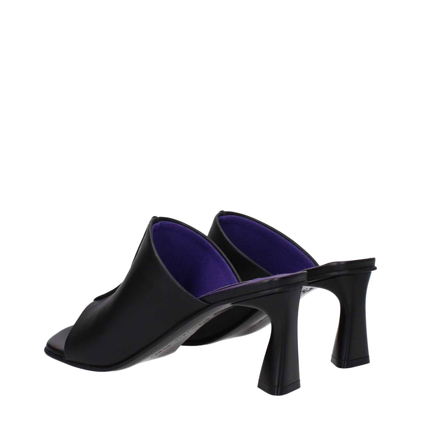 Stella McCartney Black Leather Stiletto Heel Sandals Stella McCartney