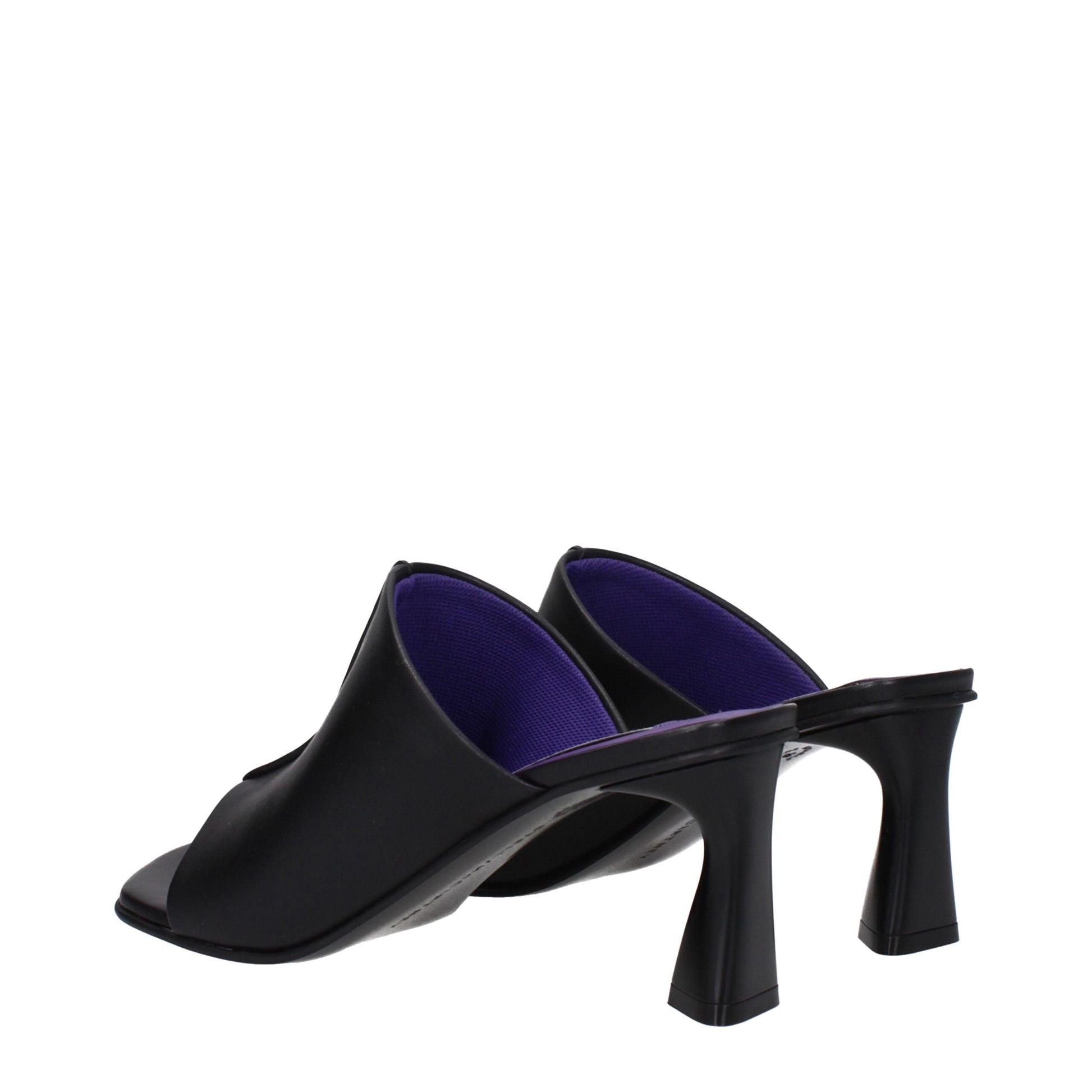 Stella McCartney Black Leather Stiletto Heel Sandals Stella McCartney