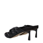 Stella McCartney Black Leather Stiletto Heel Sandals Stella McCartney