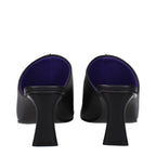 Stella McCartney Black Leather Stiletto Heel Sandals Stella McCartney