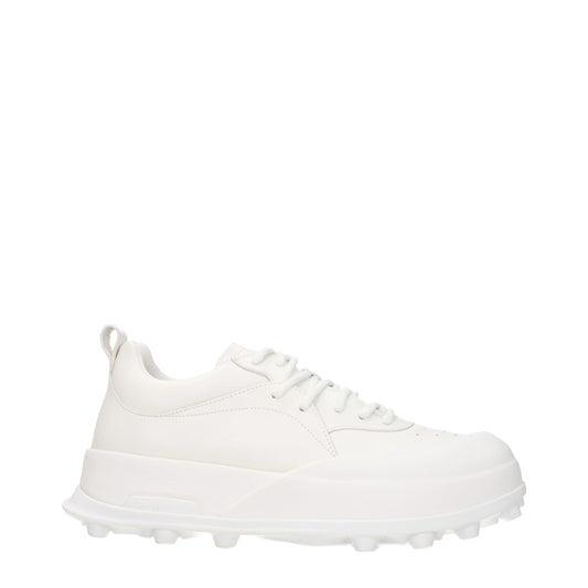 Jil Sander White Leather Sneakers Jil Sander