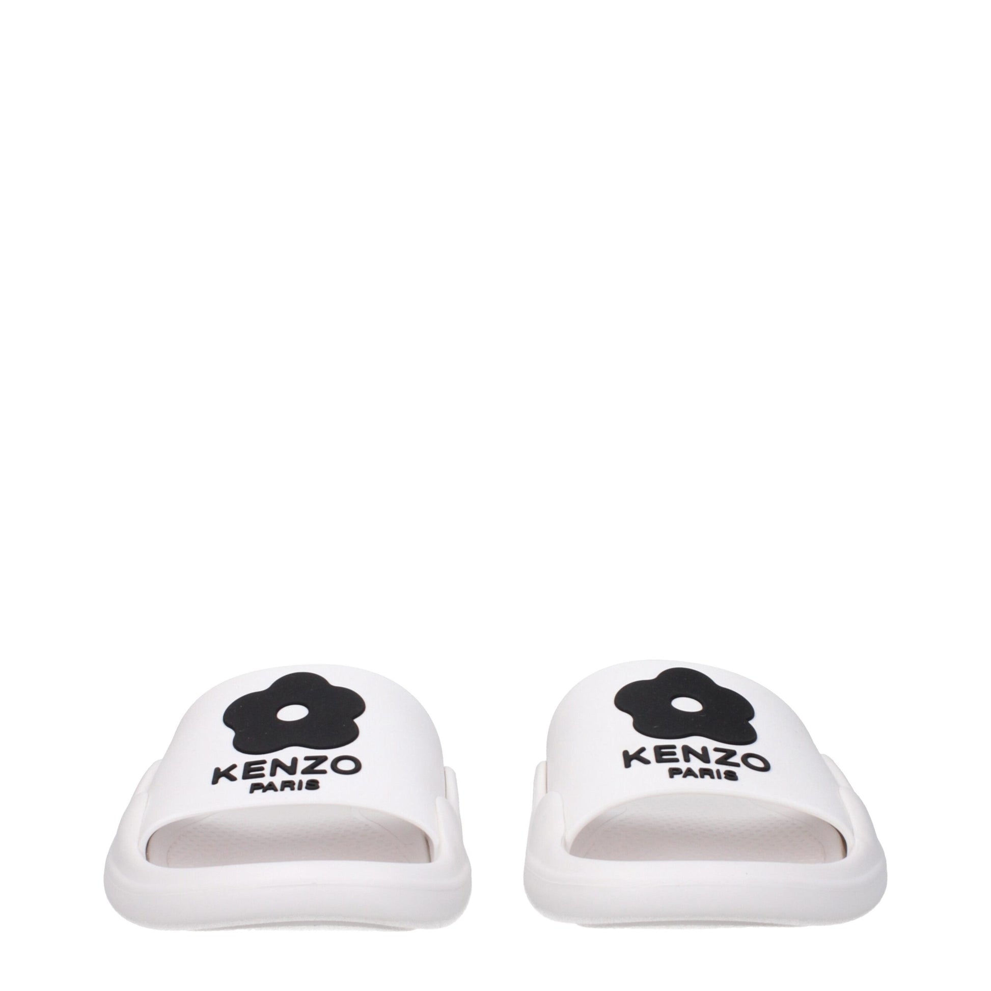 Kenzo White Cotton Slippers Kenzo