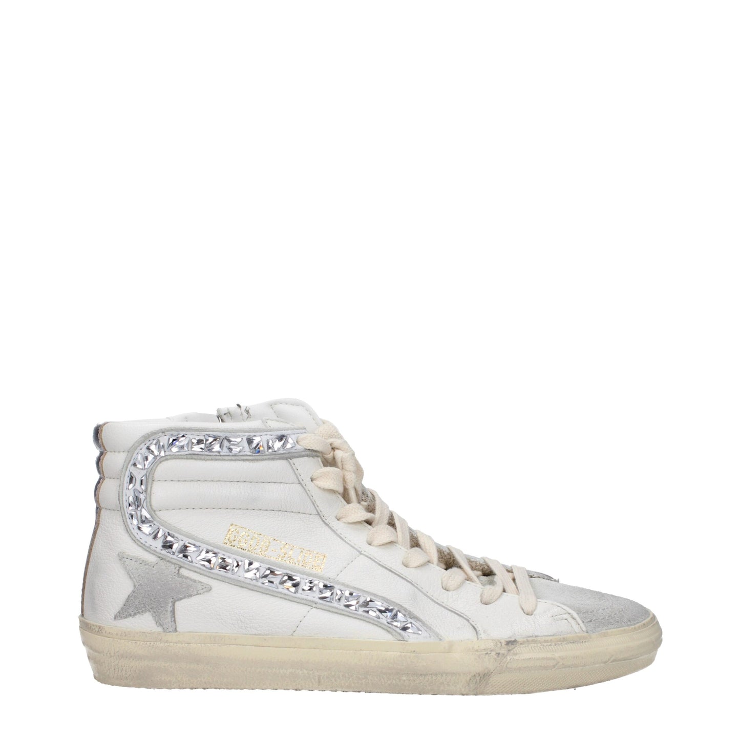 Golden Goose White Leather High Top Sneakers Golden Goose