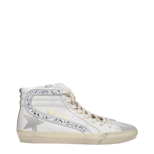 Golden Goose White Leather High Top Sneakers Golden Goose