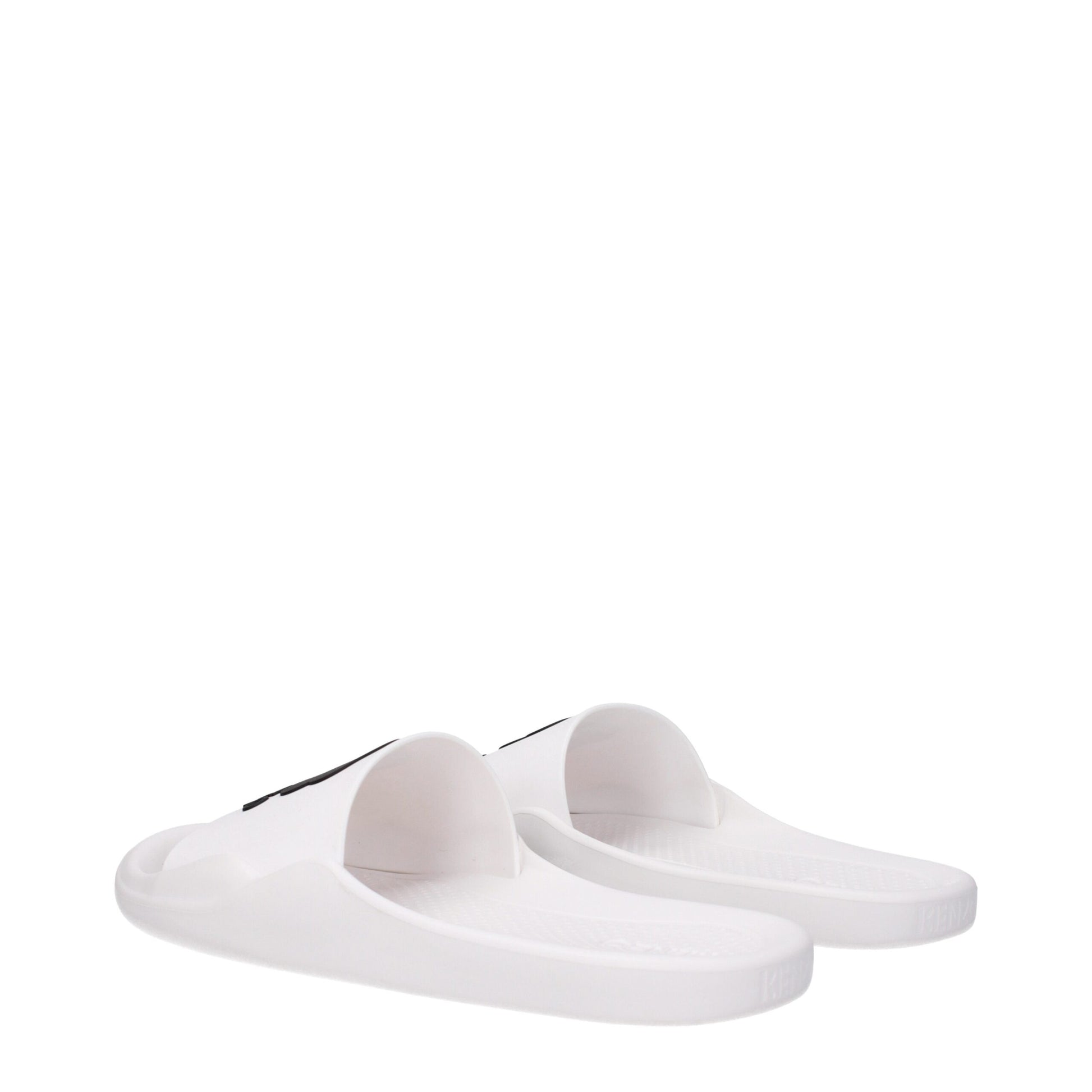 Kenzo White Cotton Slippers Kenzo