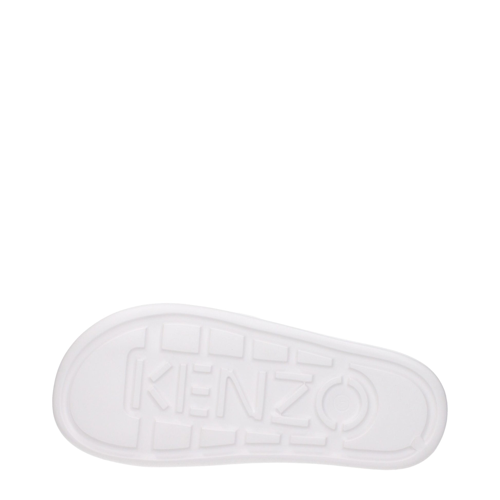 Kenzo White Cotton Slippers Kenzo