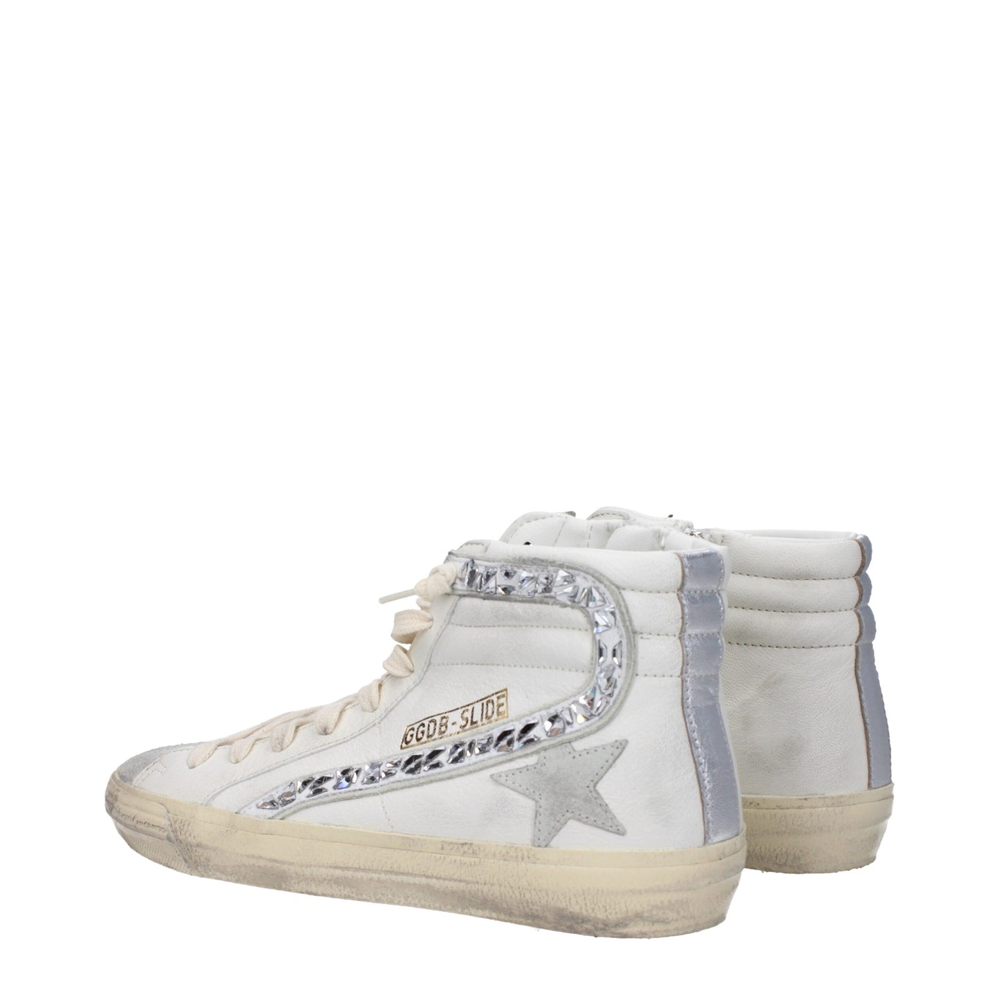 Golden Goose White Leather High Top Sneakers Golden Goose