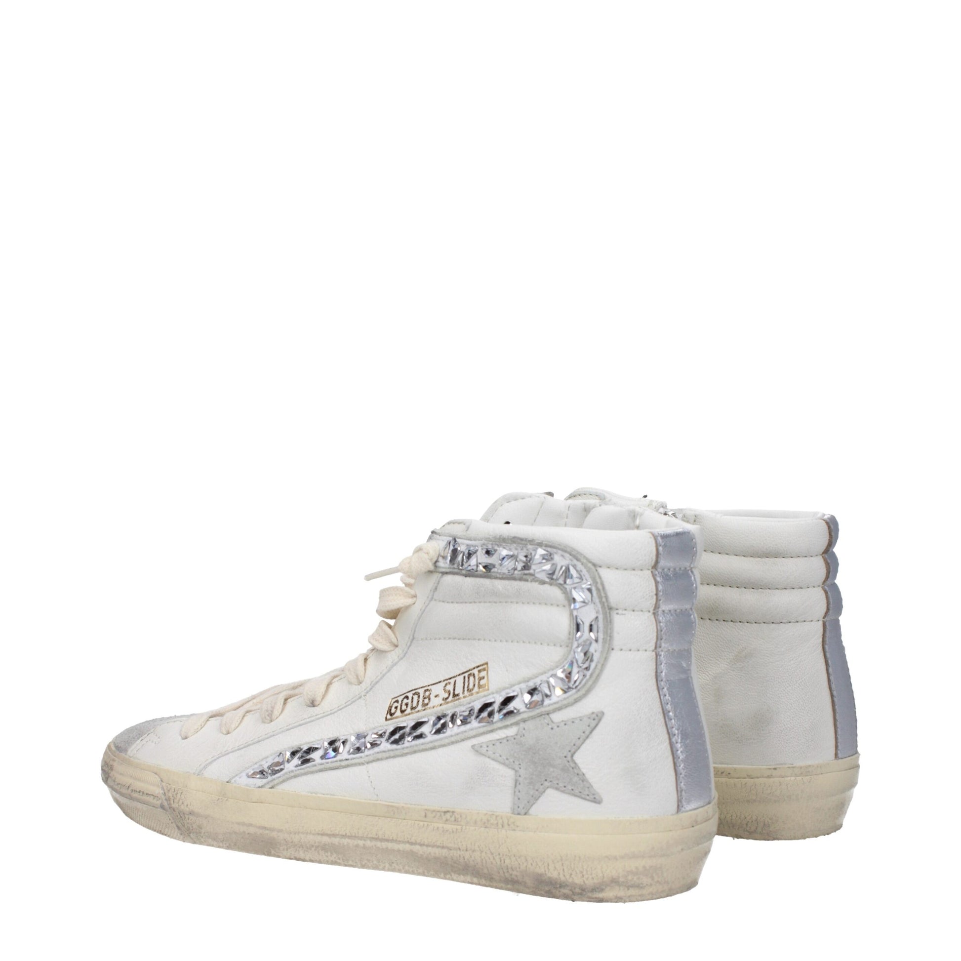 Golden Goose White Leather High Top Sneakers Golden Goose