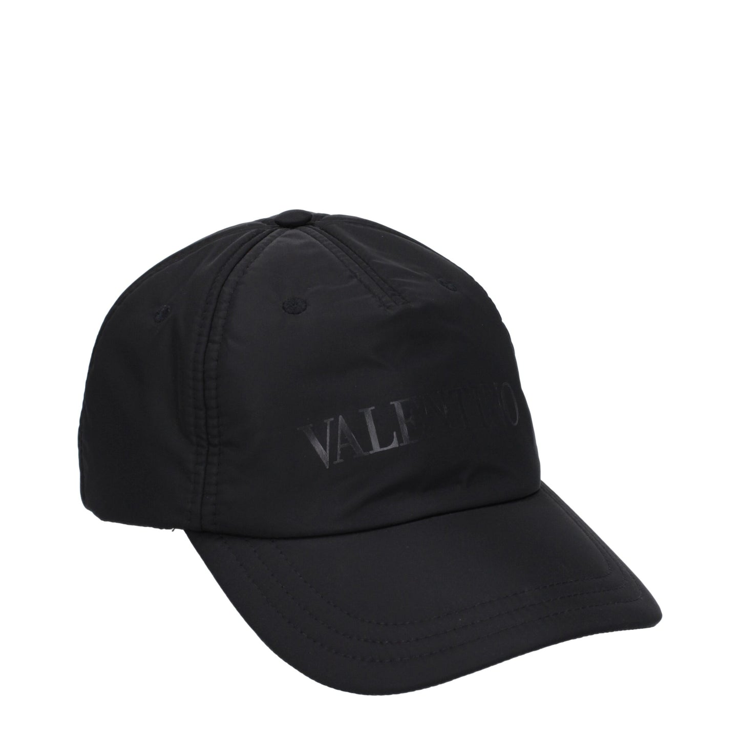 Valentino Garavani Black Polyamide Cap Baseball Hat Valentino Garavani