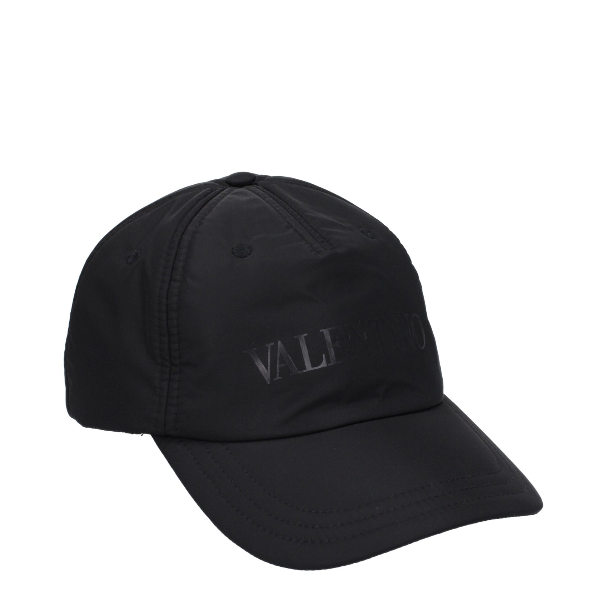Valentino Garavani Black Polyamide Cap Baseball Hat Valentino Garavani