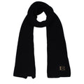 Black cashmere scarf from Dolce & Gabbana featuring a soft, luxurious fabric and classic design, displayed flat in the image.
