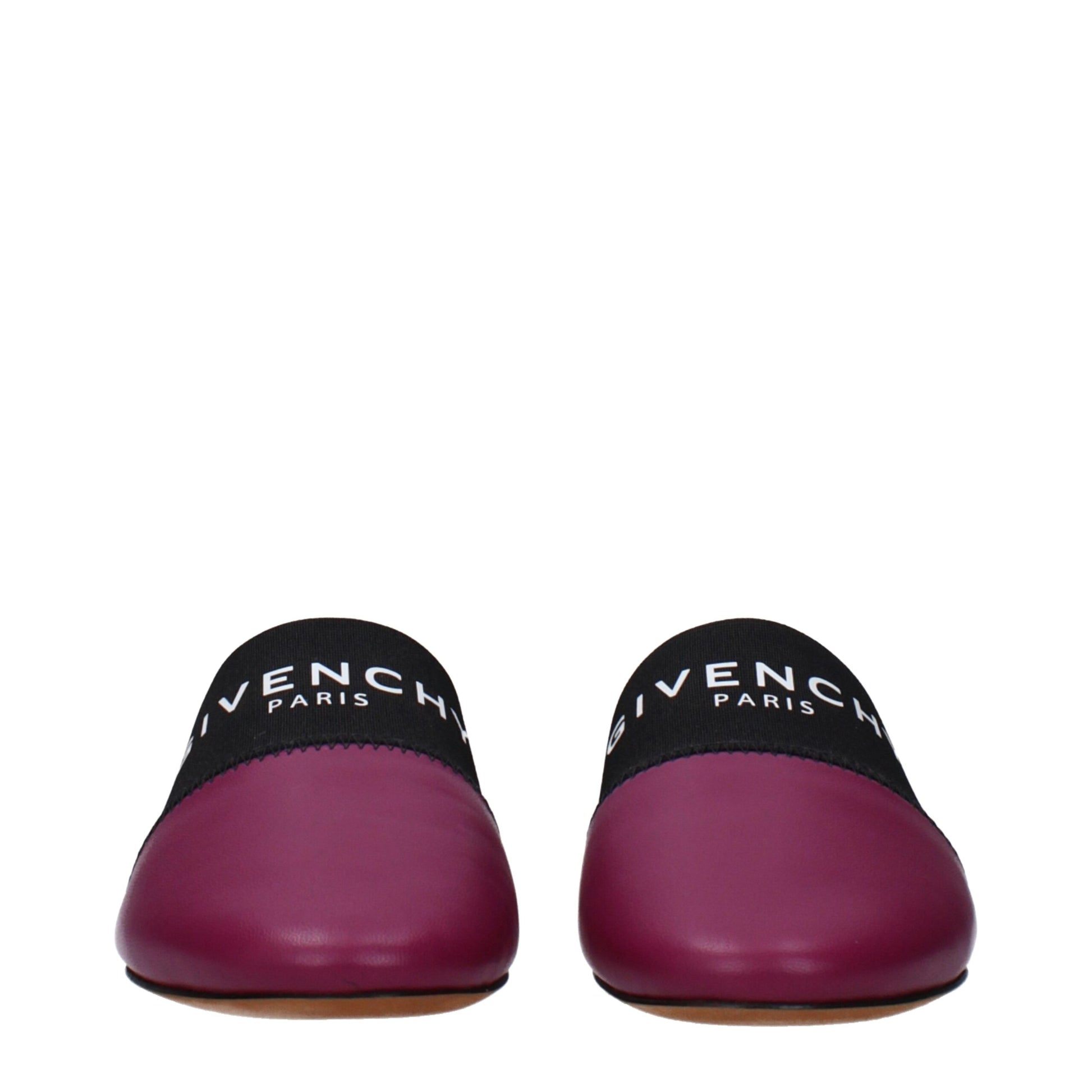 Givenchy Purple Leather Slippers Givenchy