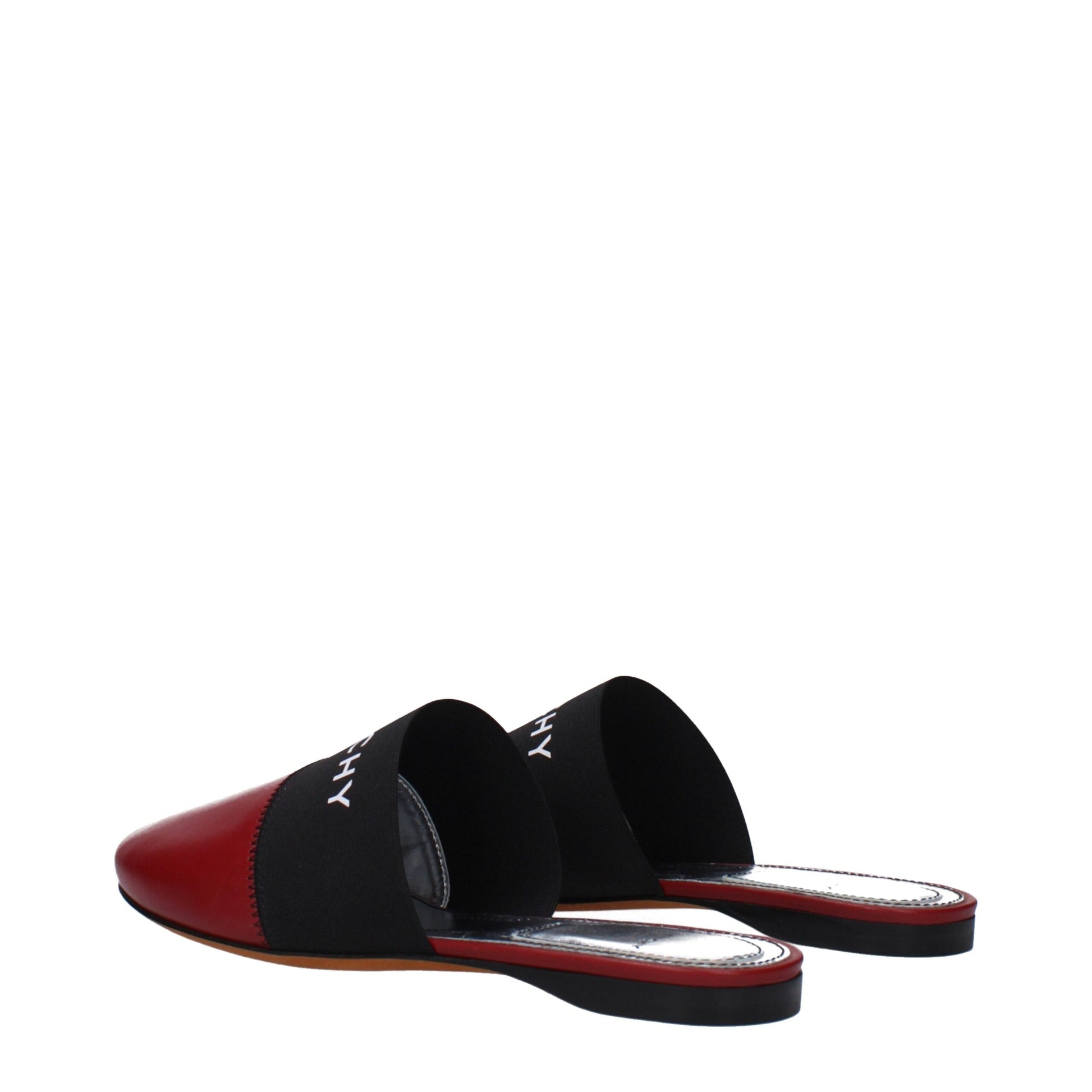 Givenchy Red Leather Slippers Givenchy