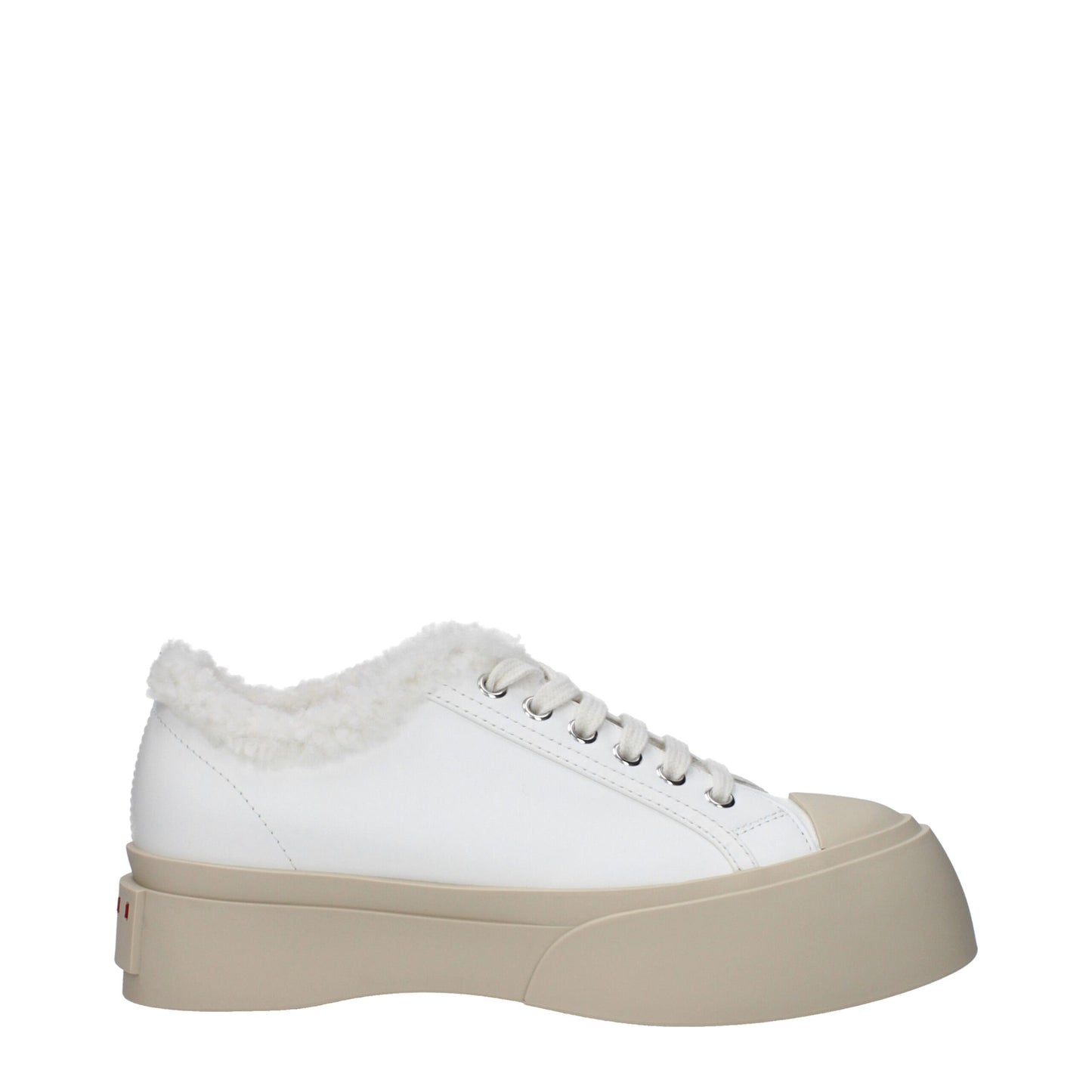 Marni White Leather Low Top Sneakers Marni