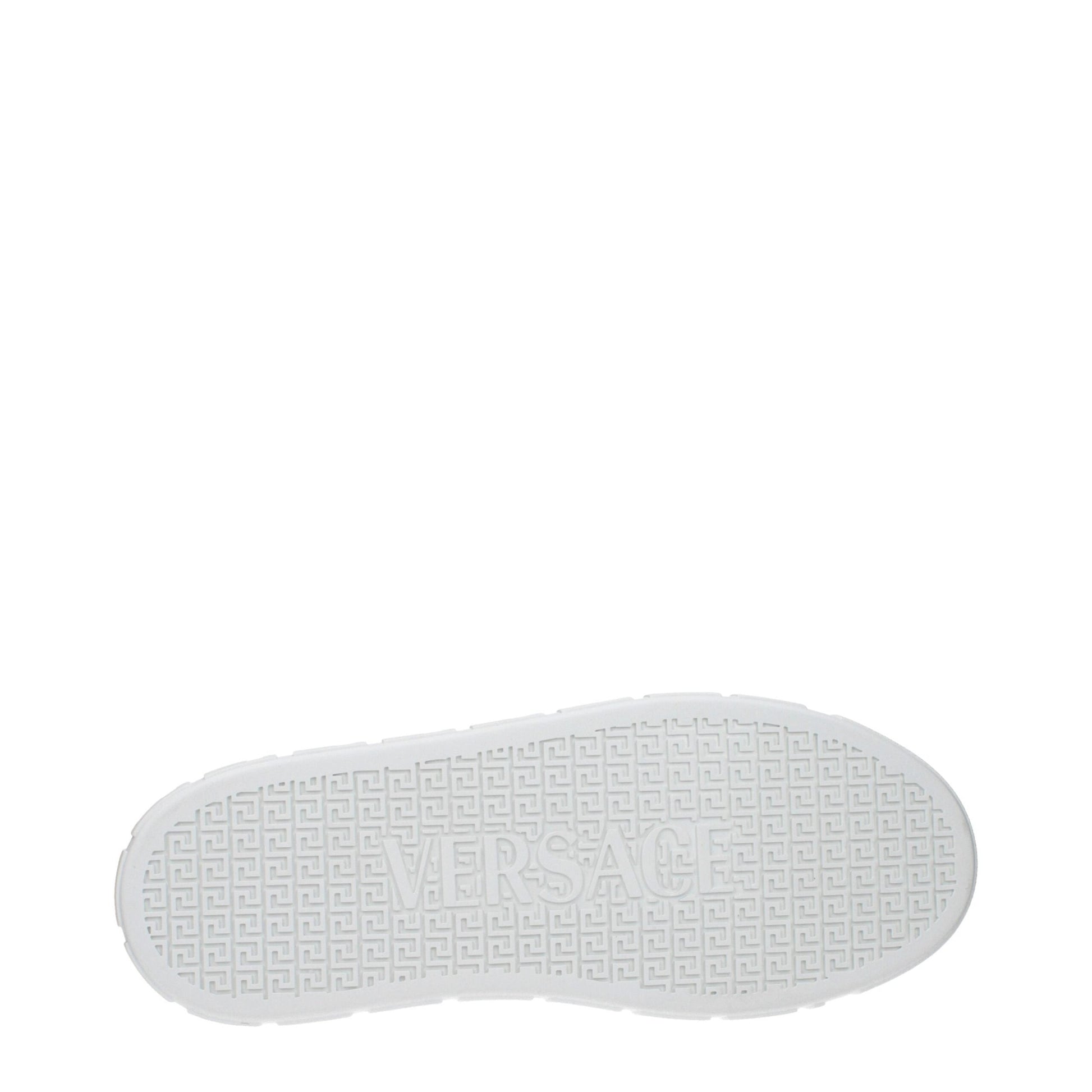 Versace White Leather Low Top Sneakers Versace