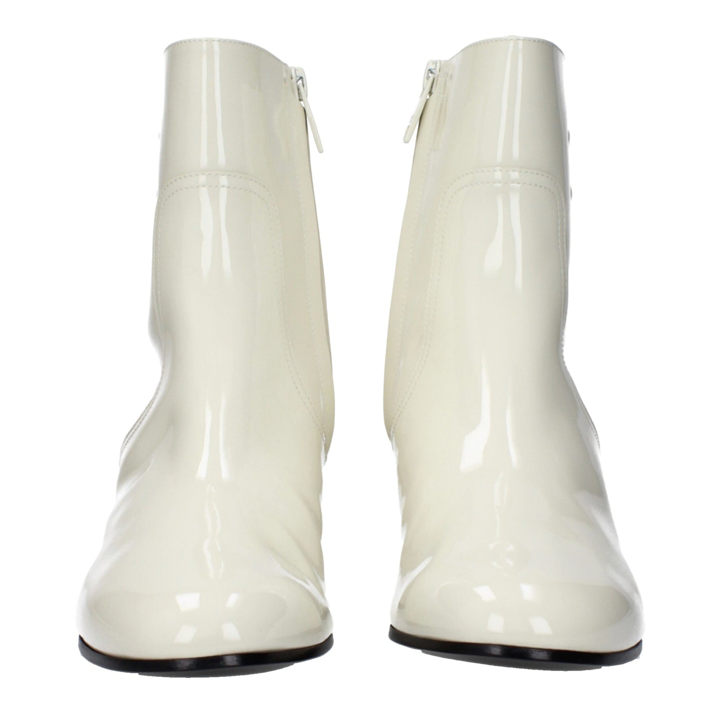 Celine Beige Leather Ankle Boots Celine