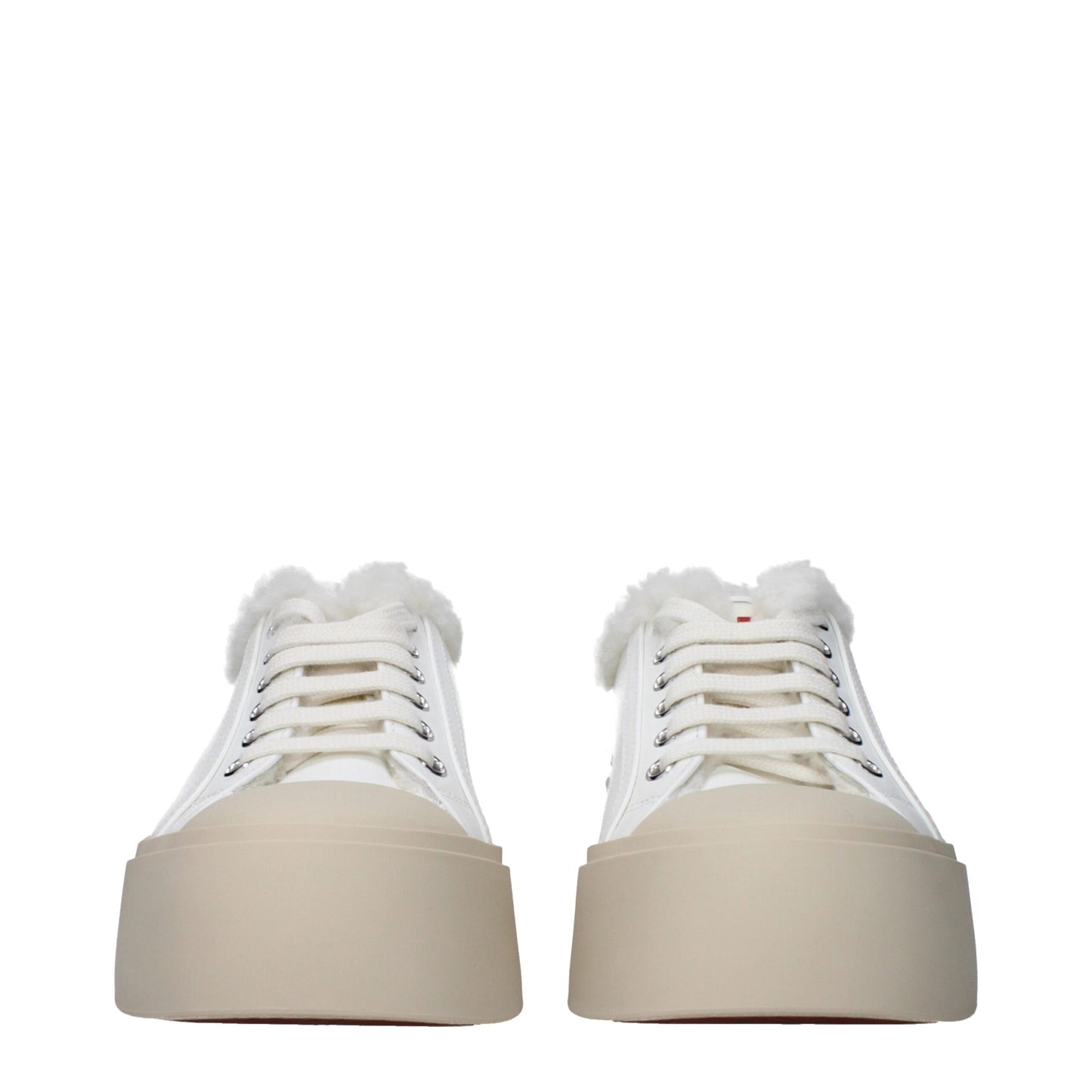 Marni White Leather Low Top Sneakers Marni