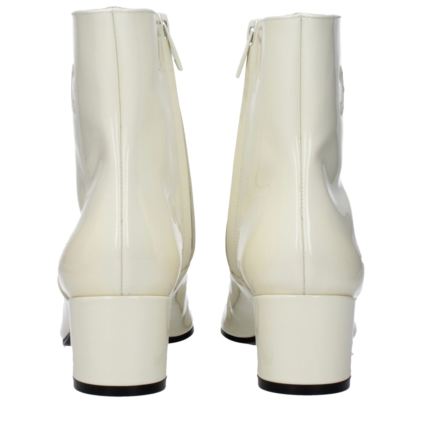 Celine Beige Leather Ankle Boots Celine