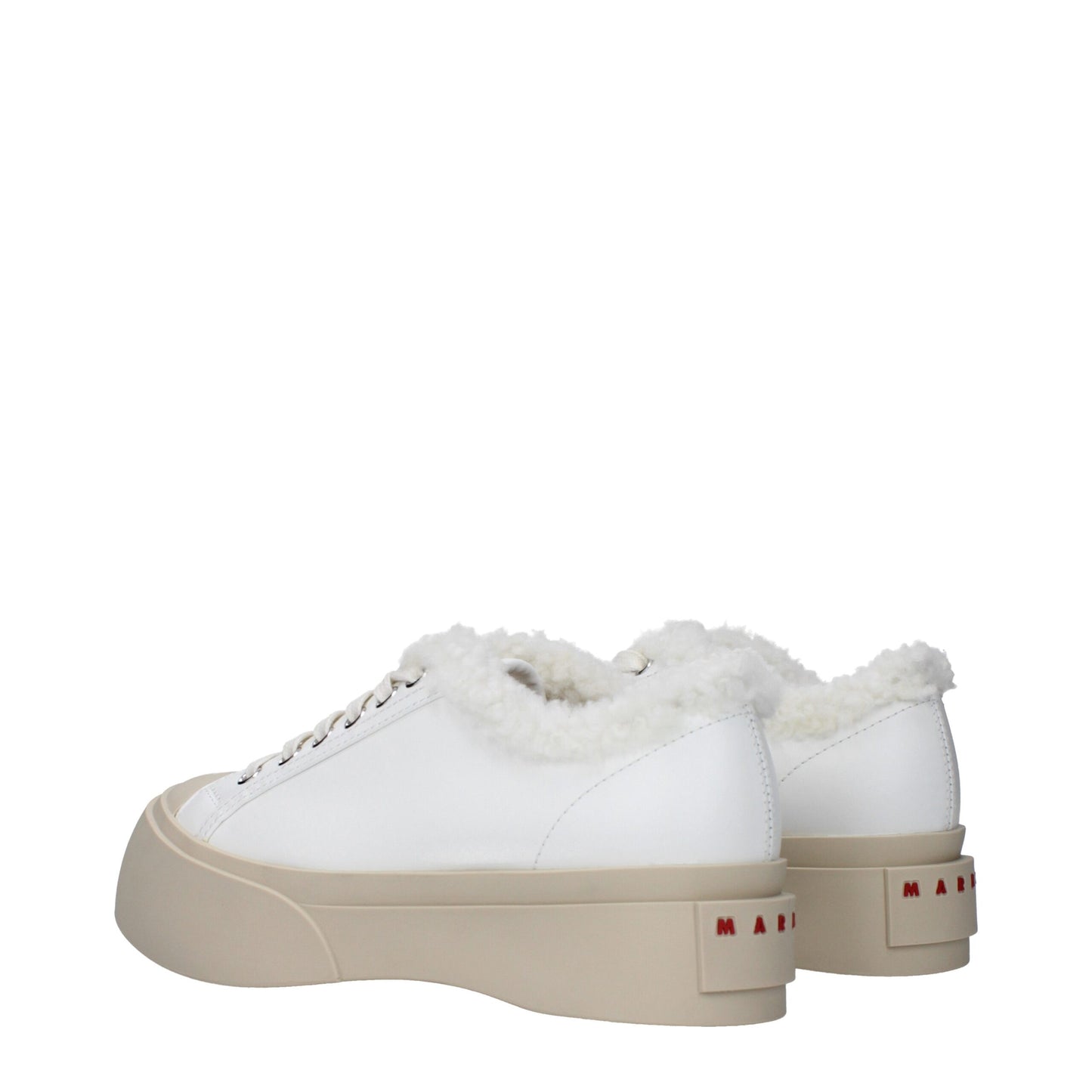 Marni White Leather Low Top Sneakers Marni
