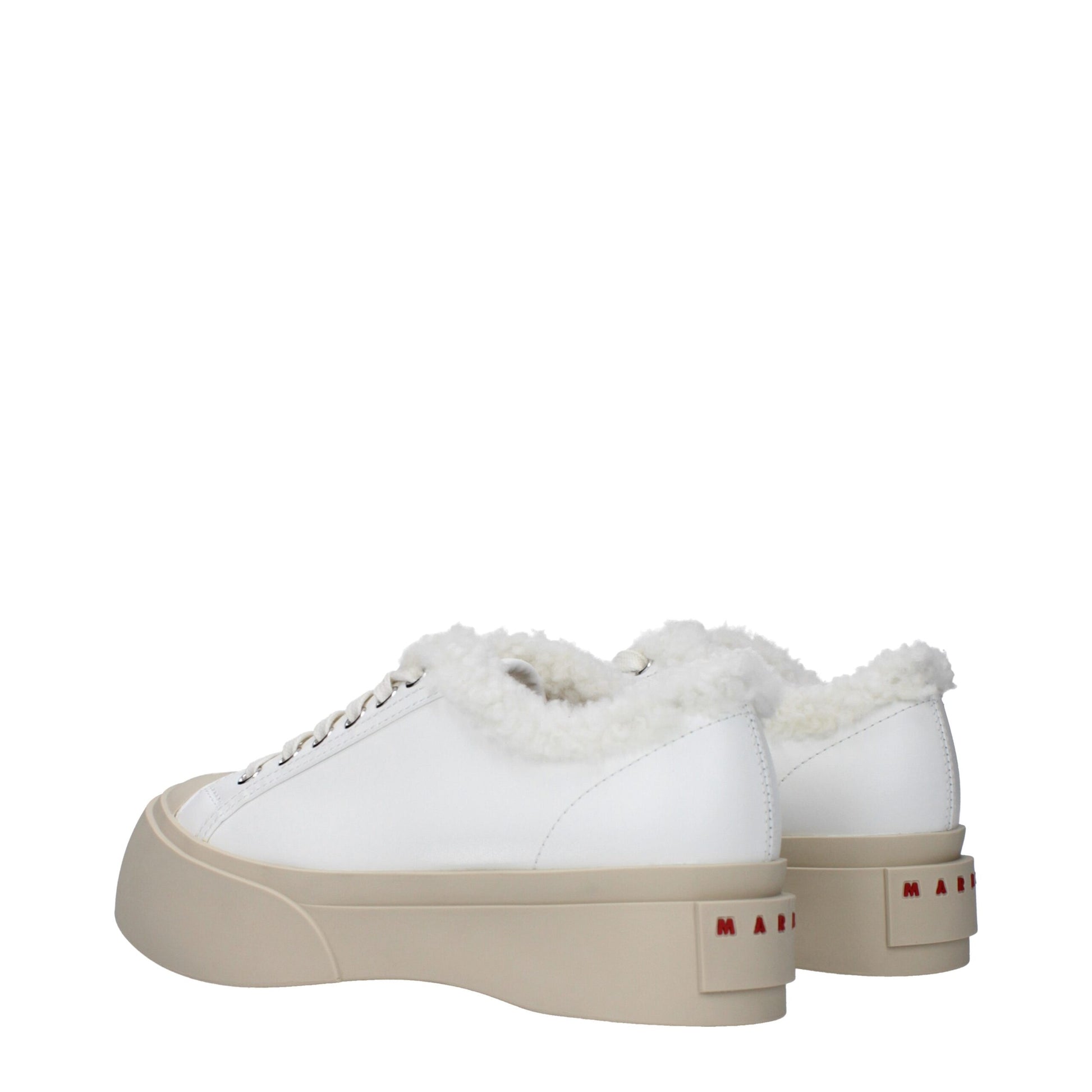 Marni White Leather Low Top Sneakers Marni