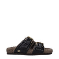 Valentino Garavani Black Leather Slippers Valentino Garavani