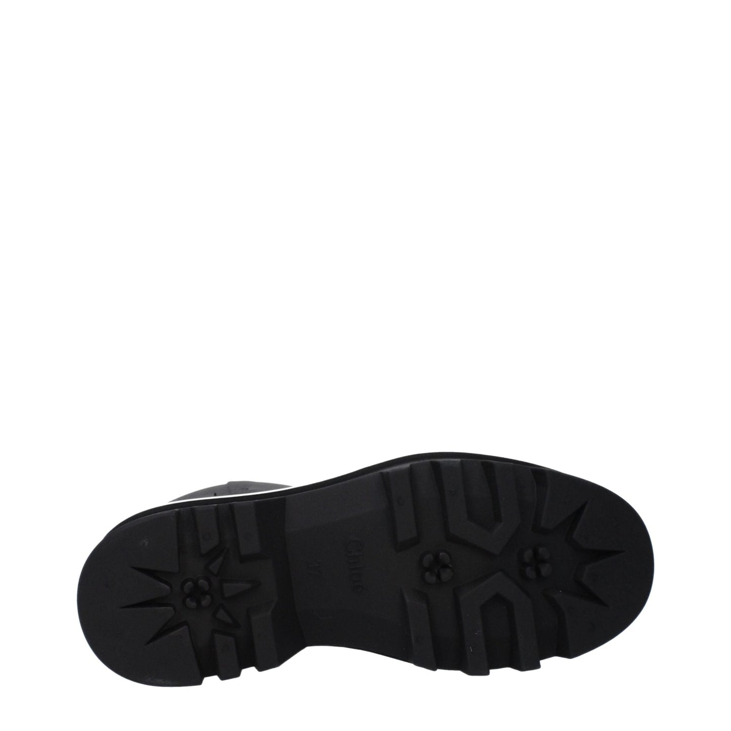 Chloé Black Cotton Ankle Boots Chloé