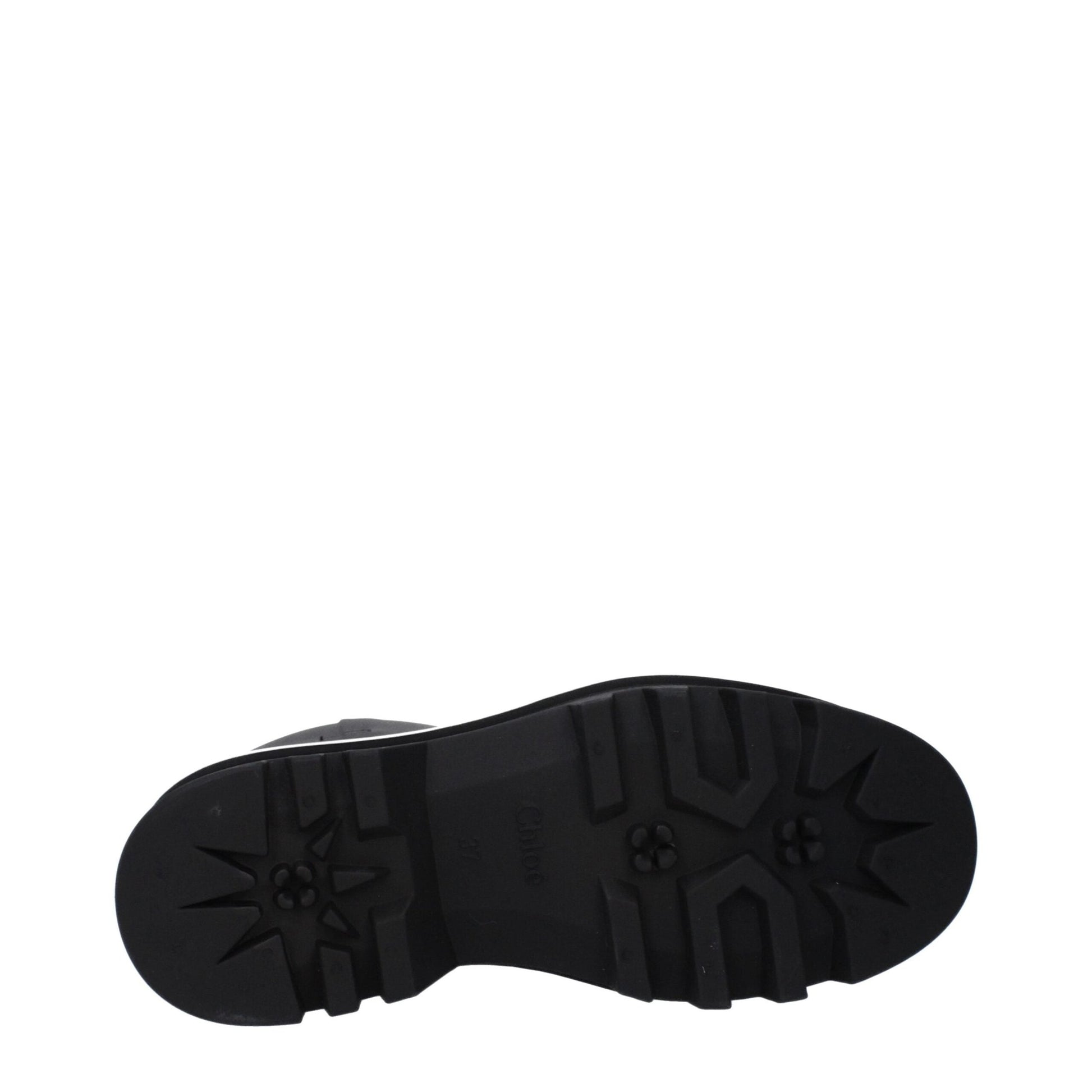 Chloé Black Cotton Ankle Boots Chloé