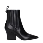 Valentino Garavani Black Leather Ankle Boots Valentino Garavani