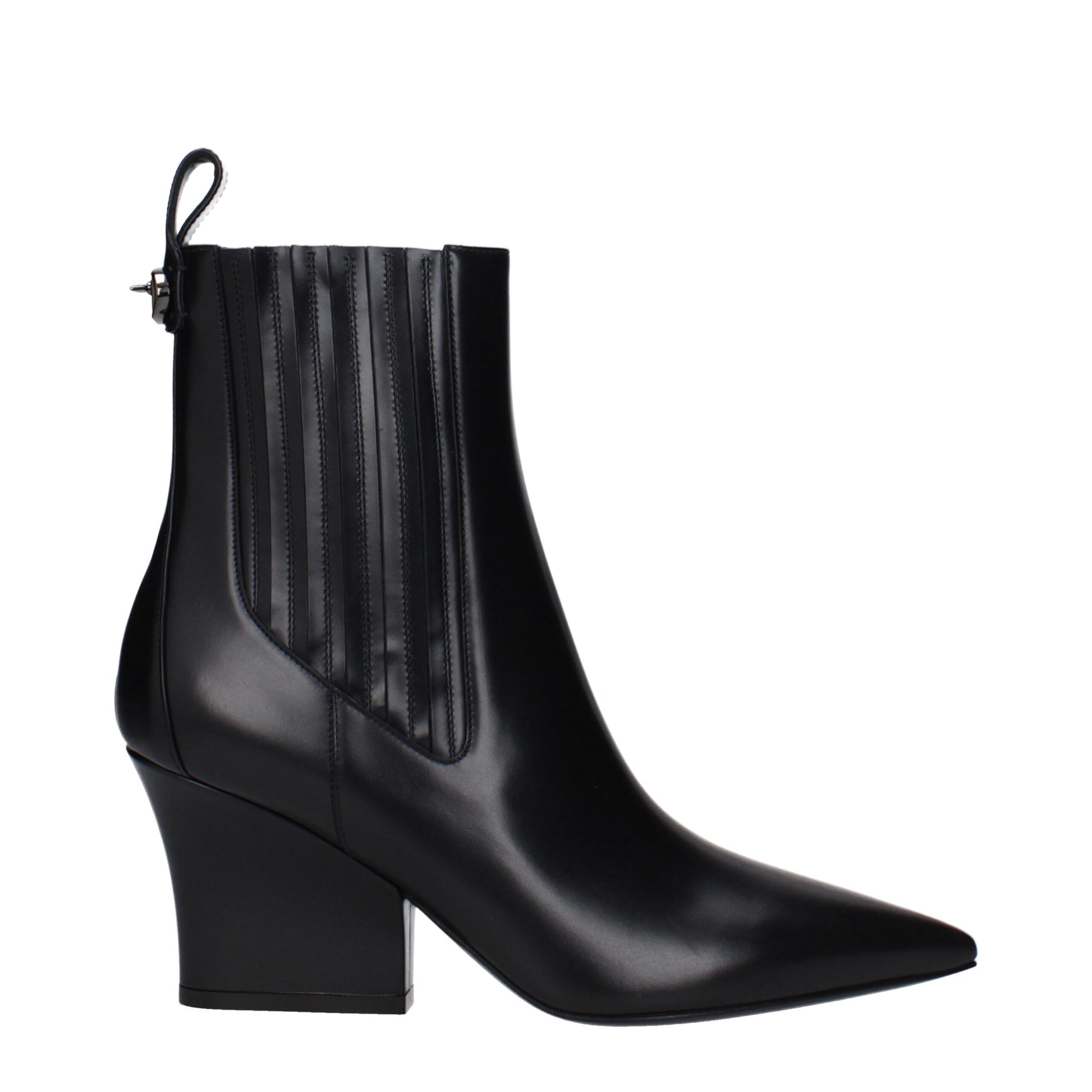 Valentino Garavani Black Leather Ankle Boots Valentino Garavani