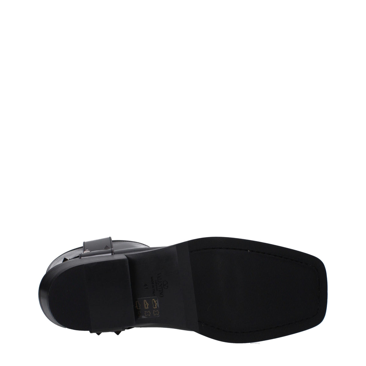 Valentino Garavani Black Leather Ankle Boots Valentino Garavani