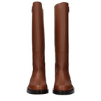 Valentino Garavani Brown Leather Boots Valentino Garavani