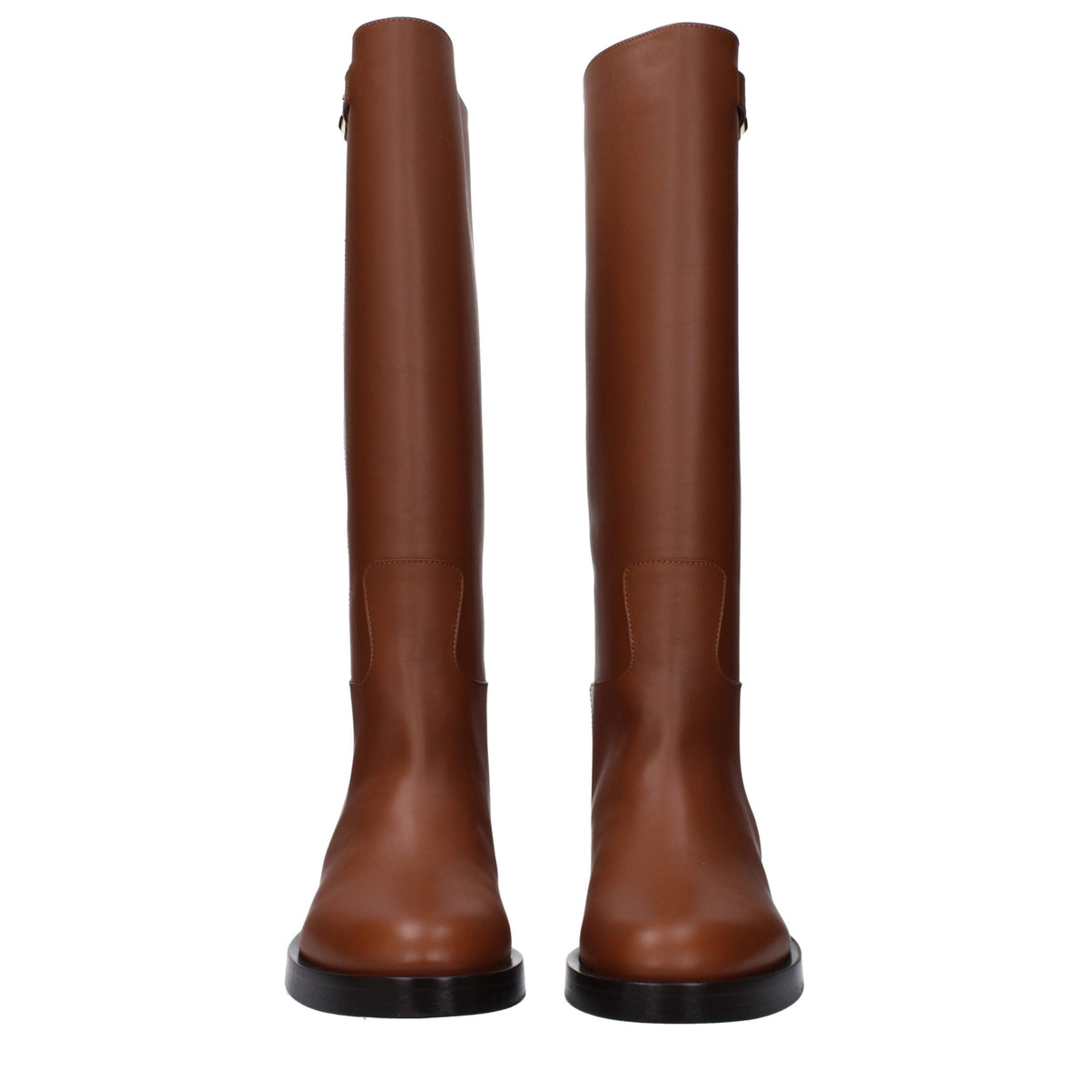 Valentino Garavani Brown Leather Boots Valentino Garavani