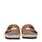 Valentino Garavani Brown Leather Slippers Valentino Garavani