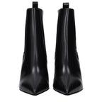 Valentino Garavani Black Leather Ankle Boots Valentino Garavani
