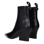 Valentino Garavani Black Leather Ankle Boots Valentino Garavani