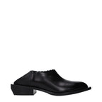 Moschino Black Leather Mules Moschino