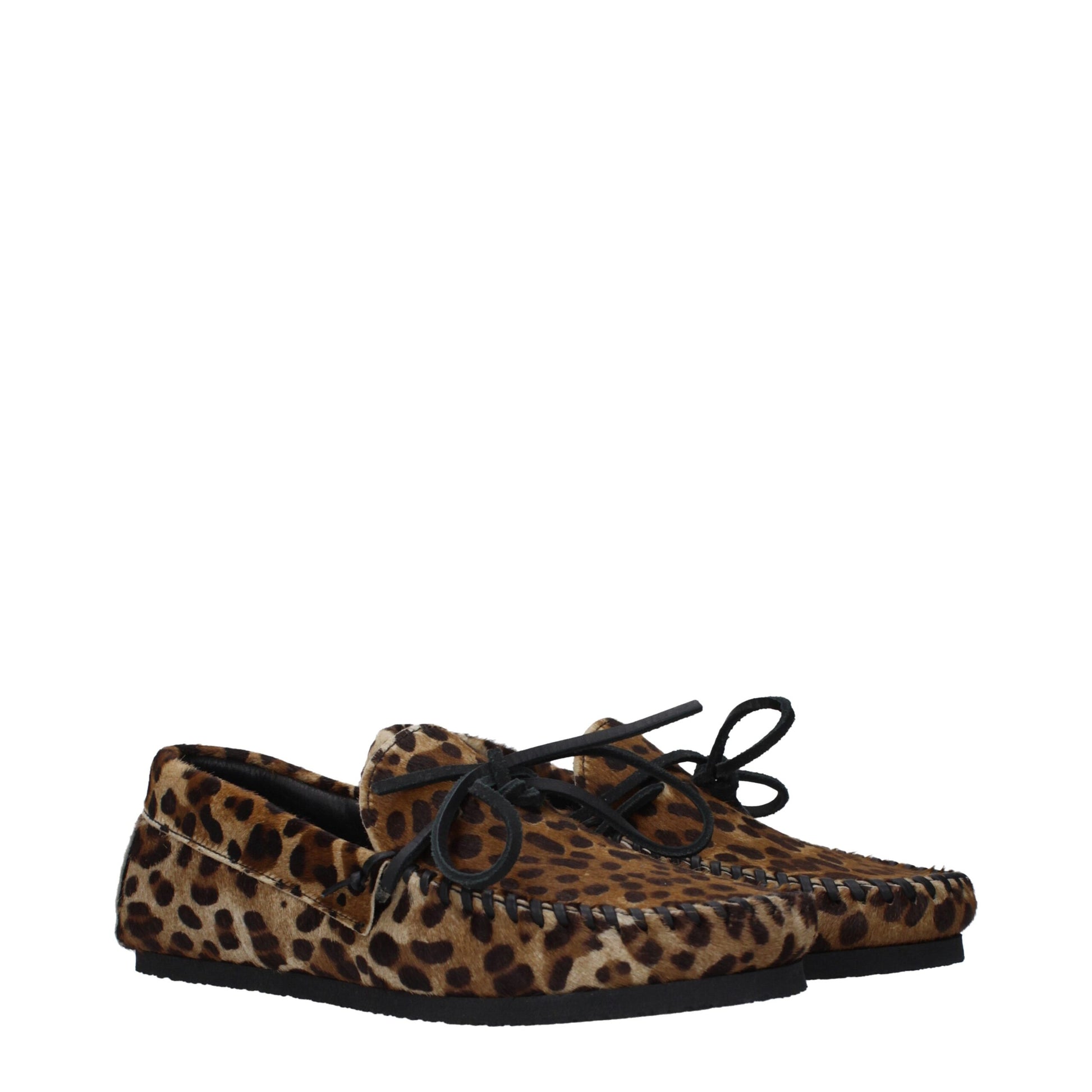 Isabel Marant Brown Horsehair Slip-On Loafers Isabel Marant