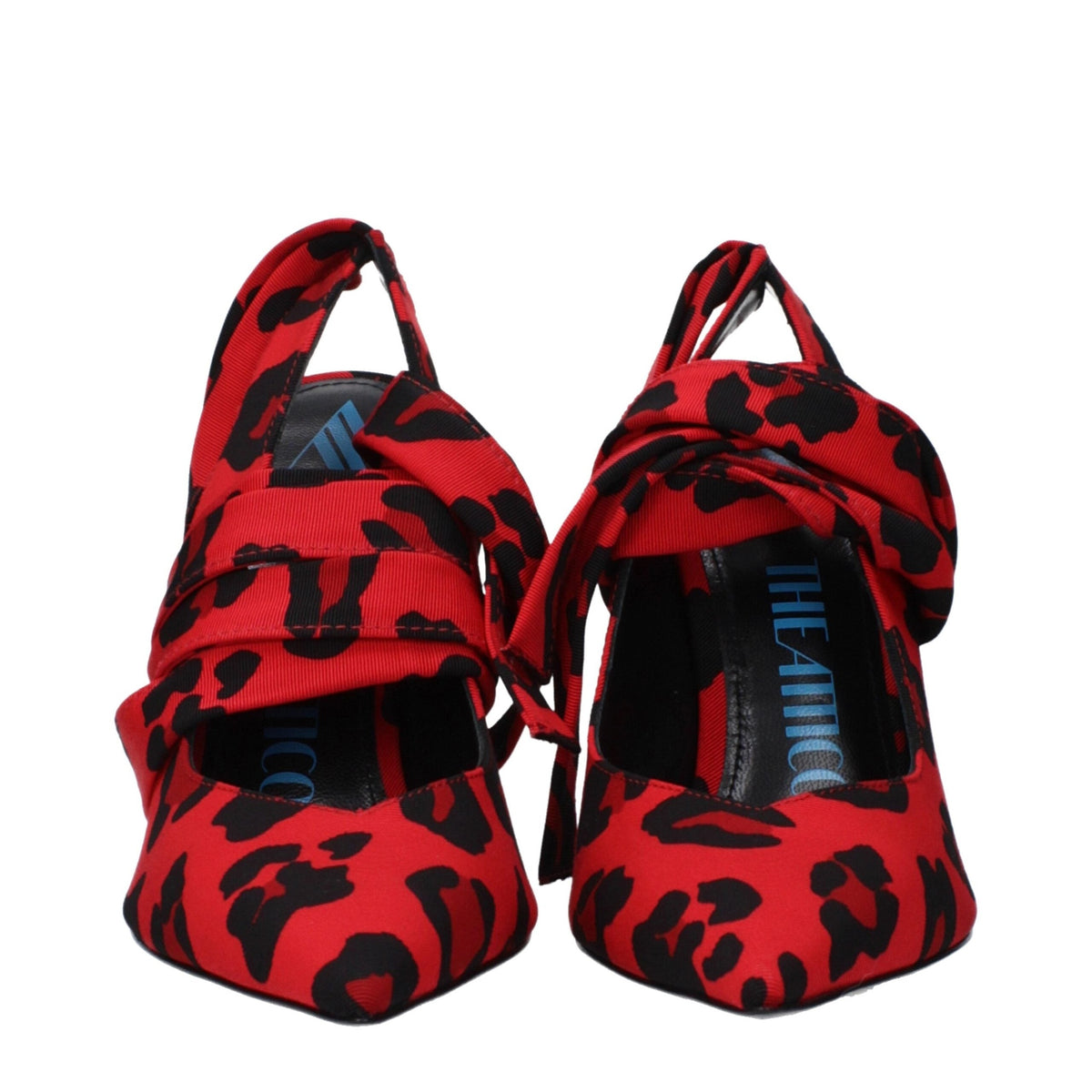 The Attico Red Fabric High Heel Pumps The Attico