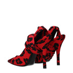 The Attico Red Fabric High Heel Pumps The Attico